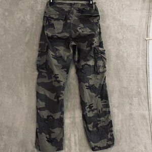 C Sono Cargo Pants Womens 7 Straight Leg Cargo Pockets Outdoor TWP82 Camo